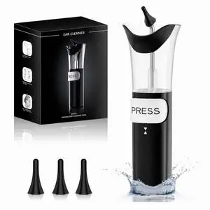 Ear Wax Removal Kit, 2-in-1 One-Hand Ear Irrigation Flushing System with Built-in Catch Basin, 120ml Manual Ear Cleaner with Soft Silicone Tips, No-Mess Ear Rinse Bottle for Adults Ear Wax Removal Kit, 2-in-1 One-Hand Ear Irrigation Flushing System with Built-in Catch Basin, 120ml Manual Ear Cleaner with Soft Silicone Tips, No-Mess Ear Rinse Bottle for Adults