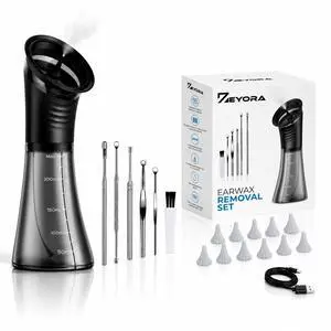 Electric Ear Cleaner - Ear Wax Removal Kit - LED Display - Water Powered Ear Irrigation System - IPX7 Waterproof - Easy to Use Electric Ear Cleaner - Ear Wax Removal Kit - LED Display - Water Powered Ear Irrigation System - IPX7 Waterproof - Easy to Use