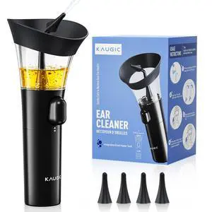 Ear Cleaner, Manual Wax Removal Kit, One-Hand Flushing, Black Ear Cleaner, Manual Wax Removal Kit, One-Hand Flushing, Black
