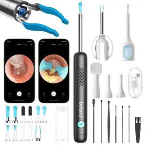 R1 Ultra Ear Wax Remova, Ear Cleaner with Camera Ear Scope, Wax Remove Ear Pick with Ear Otoscope Tweezers, Visual Dropper Cleaning Kit, Ear/Nose/Throat Examination Tool for Family, Black R1 Ultra Ear Wax Remova, Ear Cleaner with Camera Ear Scope, Wax Remove Ear Pick with Ear Otoscope Tweezers, Visual Dropper Cleaning Kit, Ear/Nose/Throat Examination Tool for Family, Black