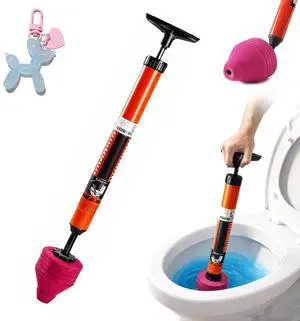 High Pressure Air Toilet Plunger, Heavy Duty Unclogger for Bathroom, Powerful Clog Remover Tool Alternative to Drain Snake (1PC) High Pressure Air Toilet Plunger, Heavy Duty Unclogger for Bathroom, Powerful Clog Remover Tool Alternative to Drain Snake (1PC)