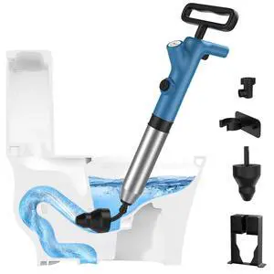High Pressure Toilet Plunger with Real-Time Gauge High Pressure Toilet Plunger with Real-Time Gauge
