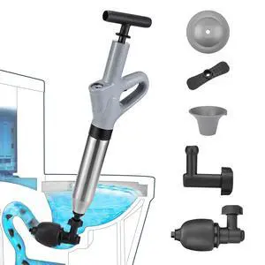 Toilet Plunge Blaster, High Pressure Toilet Plunger, High-Pressure Air Drain Blaster Plunge Blaster Multi-drain Unclogger for Toilets, Bathroom Floor, Drain Sinks and Plumbing Clogs. Toilet Plunge Blaster, High Pressure Toilet Plunger, High-Pressure Air Drain Blaster Plunge Blaster Multi-drain Unclogger for Toilets, Bathroom Floor, Drain Sinks and Plumbing Clogs.