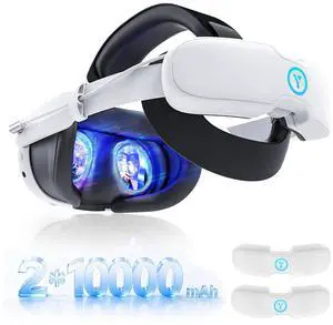 20000mAh Dual Battery Head Strap Compatible with Meta Quest 3S & Quest 3, Detachable Magnetic Battery, Rechargeable Headstrap to Extend Playtime for VR Headset Compatible with Meta Quest 3S 20000mAh Dual Battery Head Strap Compatible with Meta Quest 3S & Quest 3, Detachable Magnetic Battery, Rechargeable Headstrap to Extend Playtime for VR Headset Compatible with Meta Quest 3S