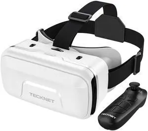 VR Headset for Phone with Controller, Virtual Reality Headsets with HD 110°FOV Anti-Blue Light Lenses & Adjustable Gears, 3D VR Headset for Kids Compatible iPhone Samsung Android 4.7-7.2" VR Headset for Phone with Controller, Virtual Reality Headsets with HD 110°FOV Anti-Blue Light Lenses & Adjustable Gears, 3D VR Headset for Kids Compatible iPhone Samsung Android 4.7-7.2"