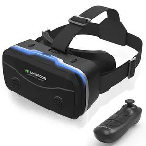 3D VR Headset for 4.7-7" Smartphones, Bluetooth Gamepad Included, Aspheric HD Lenses with Adjustable Myopia & IPD, Anti-Fog Ventilation for Long Gaming Sessions 3D VR Headset for 4.7-7" Smartphones, Bluetooth Gamepad Included, Aspheric HD Lenses with Adjustable Myopia & IPD, Anti-Fog Ventilation for Long Gaming Sessions