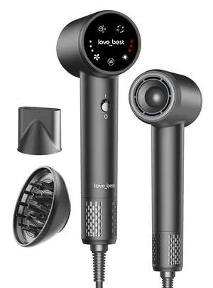 Hair Dryer with Diffuser, Ionic High-Speed Blow Dryer 600 Million Negative Ions, Fast Drying, Quiet & Lightweight Hair Dryer for Women & Men, Smart Touch Screen Professional Hairdryer for Curly Hair Hair Dryer with Diffuser, Ionic High-Speed Blow Dryer 600 Million Negative Ions, Fast Drying, Quiet & Lightweight Hair Dryer for Women & Men, Smart Touch Screen Professional Hairdryer for Curly Hair