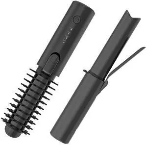 Cordless Hair Curling Iron, Portable 1.5" Hair Curler Rechargeable Cordless Hair Curling Iron, Portable 1.5" Hair Curler Rechargeable