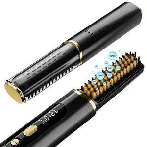 Cordless Hair Straightener Brush, 2026 Upgraded Portable Straightening Brush for Women Travel, Negative Ionic Anti-Scald Hot Comb, MCH Ceramic Heating, Dual Voltage, 4000mAh Battery 60 Min Runtime Cordless Hair Straightener Brush, 2026 Upgraded Portable Straightening Brush for Women Travel, Negative Ionic Anti-Scald Hot Comb, MCH Ceramic Heating, Dual Voltage, 4000mAh Battery 60 Min Runtime