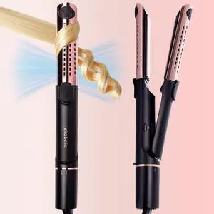 ® Hair Straightener & Air Curler 2 in 1, Titanium Flat Iron ® Hair Straightener & Air Curler 2 in 1, Titanium Flat Iron
