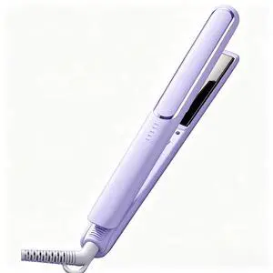 Hair Straightener & Curler 2-in-1, 5 Heat Settings Ceramic Flat Iron for Women, Fast Heating Styling Tool for Curly Black Hair with Cool-Touch Tip & Travel Lock (Lavender) Hair Straightener & Curler 2-in-1, 5 Heat Settings Ceramic Flat Iron for Women, Fast Heating Styling Tool for Curly Black Hair with Cool-Touch Tip & Travel Lock (Lavender)