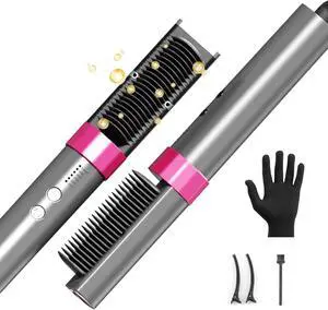 Flat Iron Hair Straightener Brush for Women, 680B Plasma Ceramic Hot Comb Flat Iron Hair Straightener Brush for Women, 680B Plasma Ceramic Hot Comb