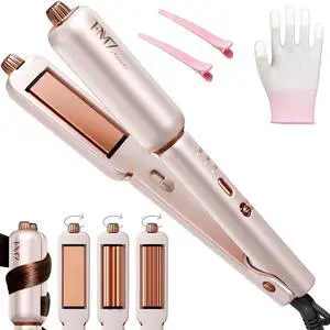 Flat Iron Hair Straightener, Titanium Ceramic Hair Straighteners for Women, Dual Voltage Professional Travel Flat Iron with 10s Fast Heat, for Straightening, Volumizing, Root Lift, Curling, Pink Flat Iron Hair Straightener, Titanium Ceramic Hair Straighteners for Women, Dual Voltage Professional Travel Flat Iron with 10s Fast Heat, for Straightening, Volumizing, Root Lift, Curling, Pink