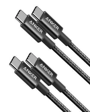 USB C to USB C Cable, 60W Fast Charging Cable (2-Pack, 3.3 ft, Black) | For iPhone 17 Series, iPad mini 6, and More USB C to USB C Cable, 60W Fast Charging Cable (2-Pack, 3.3 ft, Black) | For iPhone 17 Series, iPad mini 6, and More