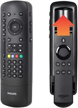 Universal Companion Remote Control for Samsung, Vizio, LG, Sony, Roku, Apple TV, RCA, Panasonic, Smart TVs, Streaming Players, Blu-ray, DVD, 4 Device, Flip & Slide Fire TV, Black, SRP2024A/27 Universal Companion Remote Control for Samsung, Vizio, LG, Sony, Roku, Apple TV, RCA, Panasonic, Smart TVs, Streaming Players, Blu-ray, DVD, 4 Device, Flip & Slide Fire TV, Black, SRP2024A/27