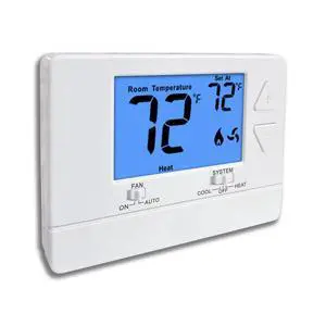 NonProgrammable Thermostat for House, Digital Energy-Saving Thermostat,Single-Stage Systems, 1 Heat/1 Cool, Easy DIY Install, Blue Backlight NonProgrammable Thermostat for House, Digital Energy-Saving Thermostat,Single-Stage Systems, 1 Heat/1 Cool, Easy DIY Install, Blue Backlight