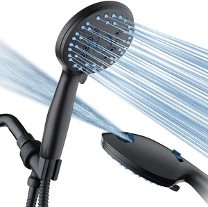 High Pressure 8-mode Handheld Shower Head - Anti-clog Nozzles, Built-in Power Wash to Clean Tub, Tile & Pets, Extra Long 6 ft. Stainless Steel Hose, Wall & Overhead Brackets High Pressure 8-mode Handheld Shower Head - Anti-clog Nozzles, Built-in Power Wash to Clean Tub, Tile & Pets, Extra Long 6 ft. Stainless Steel Hose, Wall & Overhead Brackets