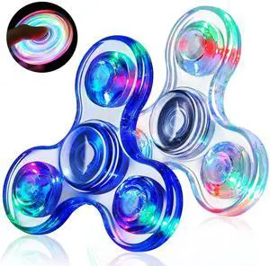 Fidget Spinners for Kids 2 Pack, Light up Sensory Fidget Toys Adults Kid 4-8-12, Glow in The Dark ADHD Autism Toys 5-7 Boys Girls, LED Classroom Prizes Easter Gifts for Kids Mini Fidgets Fidget Spinners for Kids 2 Pack, Light up Sensory Fidget Toys Adults Kid 4-8-12, Glow in The Dark ADHD Autism Toys 5-7 Boys Girls, LED Classroom Prizes Easter Gifts for Kids Mini Fidgets