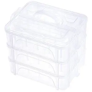 3 Layers Stackable Clear Storage Box/Organizer for Holding 60 Spools Home Embroidery & Sewing Thread (Spool Size Requirement: Height2.2"/5.6CM; Width1.69"/4.3CM) 3 Layers Stackable Clear Storage Box/Organizer for Holding 60 Spools Home Embroidery & Sewing Thread (Spool Size Requirement: Height2.2"/5.6CM; Width1.69"/4.3CM)