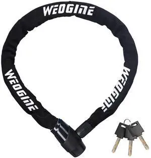 Bike Chain Lock, Heavy Duty Anti-Theft Bicycle Chain Lock, 2.72 Ft Security Bike Locks with 3 Keys, Waterproof Lock Chain for Bike, Bicycle, Scooter, Motorcycle, Door, Gate, Fence Bike Chain Lock, Heavy Duty Anti-Theft Bicycle Chain Lock, 2.72 Ft Security Bike Locks with 3 Keys, Waterproof Lock Chain for Bike, Bicycle, Scooter, Motorcycle, Door, Gate, Fence