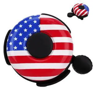 Kids Bike Bell, Bicycle Bell with American Flag Design for Boys and Girls, Metal Dome Handlebar Bell for Toddler Bikes, BMX, Cruiser and Scooter (250th Anniversary) Kids Bike Bell, Bicycle Bell with American Flag Design for Boys and Girls, Metal Dome Handlebar Bell for Toddler Bikes, BMX, Cruiser and Scooter (250th Anniversary)