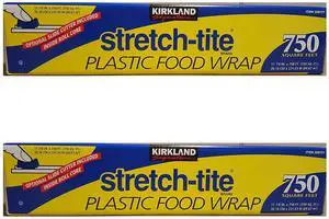 Signature Stretch Tite Plastic Food Wrap 11 7/8 Inch X 750 SQ. FT. Pack 2 Signature Stretch Tite Plastic Food Wrap 11 7/8 Inch X 750 SQ. FT. Pack 2