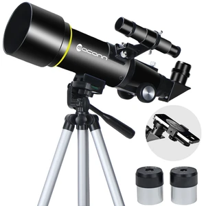 Telescopes, Telescope for Kids and Adults Beginners, 70mm Aperture 400mm Focus Length Refractor Travel Telescope with AZ Mount for Observe The Moon and Landscape Telescopes, Telescope for Kids and Adults Beginners, 70mm Aperture 400mm Focus Length Refractor Travel Telescope with AZ Mount for Observe The Moon and Landscape