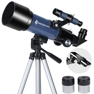 Telescopes, Telescope for Kids and Adults Beginners, 70mm Aperture 400mm Focus Length Refractor Travel Telescope with AZ Mount for Observe The Moon and Landscape Telescopes, Telescope for Kids and Adults Beginners, 70mm Aperture 400mm Focus Length Refractor Travel Telescope with AZ Mount for Observe The Moon and Landscape