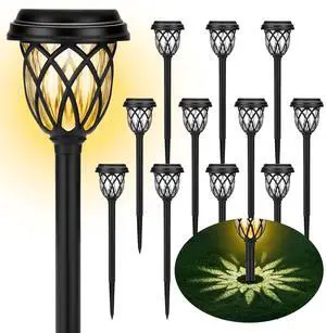 Solar Lights Outdoor 12 Pack, IP65 Waterproof Garden Landscape Lighting for Patio Yard DrivewayWarm White Solar Lights Outdoor 12 Pack, IP65 Waterproof Garden Landscape Lighting for Patio Yard DrivewayWarm White