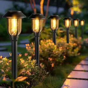 Solar Pathway Lights Outdoor,12 Pack Solar Lights Outdoor Waterproof, Warm White Auto On/Off LED Solar Powered, Garden Landscape Lighting for Yard Walkway Driveway Path Decorative Solar Pathway Lights Outdoor,12 Pack Solar Lights Outdoor Waterproof, Warm White Auto On/Off LED Solar Powered, Garden Landscape Lighting for Yard Walkway Driveway Path Decorative