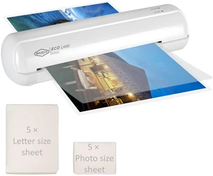 9-Inch Thermal Laminator, 35 Mil, 3-Min Warm-Up, Compact Lamination Machine with 10 Pouches, Jam Release Lever, Auto Shut-Off, One-Touch Operation for Home, Office, School 9-Inch Thermal Laminator, 35 Mil, 3-Min Warm-Up, Compact Lamination Machine with 10 Pouches, Jam Release Lever, Auto Shut-Off, One-Touch Operation for Home, Office, School