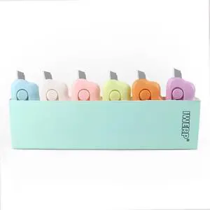 6 Pack Box Cutters Retractable - Cloud Mini Package Opener Cutter Office 6 Pack Box Cutters Retractable - Cloud Mini Package Opener Cutter Office