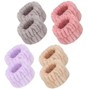 Microfiber Spa Wristbands - Absorbent Wrist Towels for Face Washing, Prevent Water from Spilling Down Your Arms (8 Pcs) Microfiber Spa Wristbands - Absorbent Wrist Towels for Face Washing, Prevent Water from Spilling Down Your Arms (8 Pcs)
