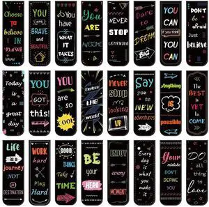 48 Pcs Magnetic Bookmarks, 24 Styles Inspirational Page Markers 48 Pcs Magnetic Bookmarks, 24 Styles Inspirational Page Markers