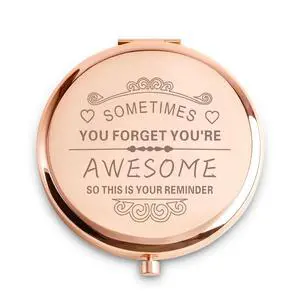 Personalized Gifts for Women Girls, Custom Gifts for Adult Teen, Inspirational Compact Mirror for Her Friends Sister Daughter, Birthday Graduation Mother Day Basket Stuffers Personalized Gifts for Women Girls, Custom Gifts for Adult Teen, Inspirational Compact Mirror for Her Friends Sister Daughter, Birthday Graduation Mother Day Basket Stuffers