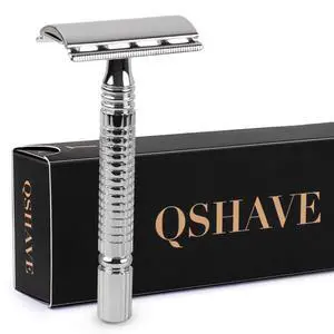 Men or Women Short Handle Classic Double Edge Lighter Travel Safety Shaving Razor, 1 Pc Men or Women Short Handle Classic Double Edge Lighter Travel Safety Shaving Razor, 1 Pc