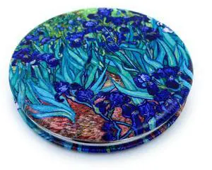 Pocket Mirror for Women Small Travel Mirror Magnifying Van Gogh Irises Flower Purse Mirror Compact Unique Gift for Artistic Mom Pocket Mirror for Women Small Travel Mirror Magnifying Van Gogh Irises Flower Purse Mirror Compact Unique Gift for Artistic Mom