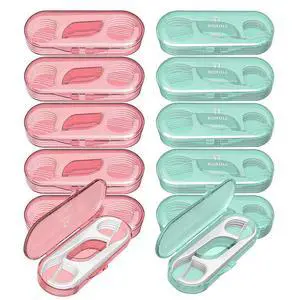 Travel Dental Floss Case, Portable Flossers Picks 12 Packs Travel Dental Floss Case, Portable Flossers Picks 12 Packs