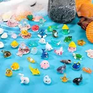 36 Pcs Mini Ocean Resin Animals Tiny Sea Animals Figurines Bulk Marine Miniature Plastic Creatures for DIY Fish Tank Aquarium Ornaments Potted Micro Fairy Garden Dollhouse Decor (Cute) 36 Pcs Mini Ocean Resin Animals Tiny Sea Animals Figurines Bulk Marine Miniature Plastic Creatures for DIY Fish Tank Aquarium Ornaments Potted Micro Fairy Garden Dollhouse Decor (Cute)