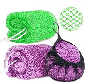 2 Pack African Net Sponge Exfoliating Body Scrubber Bath Sponge for Daily Use (Light Purple + Light Green) 2 Pack African Net Sponge Exfoliating Body Scrubber Bath Sponge for Daily Use (Light Purple + Light Green)