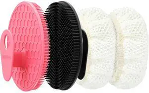 Hygienic Body Cleansing Scrubber with Exfoliating Net Sponge Case,Pack of 2 Hygienic Body Cleansing Scrubber with Exfoliating Net Sponge Case,Pack of 2