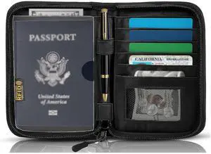 Passport Holder for Travel, RFID Blocking Wallet for Couples Men and Family Passport Holder for Travel, RFID Blocking Wallet for Couples Men and Family