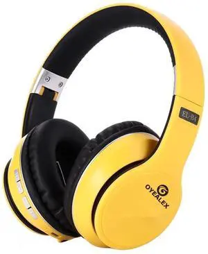 OYEALEX Active Noise Cancelling Headphones, Wireless Over Ear Bluetooth Headphones with Microphone Foldable Headphone with HiFi Audio Deep Bass for Home Travel Office Yellow OYEALEX Active Noise Cancelling Headphones, Wireless Over Ear Bluetooth Headphones with Microphone Foldable Headphone with HiFi Audio Deep Bass for Home Travel Office Yellow
