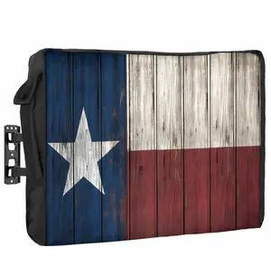 T&H XHome Outdoor TV Cover - Vintage Wood Texas Flag Waterproof and Weatherproof 60"-65" LCD Movable Shield TV Display Screen Protector Outside Television Covers T&H XHome Outdoor TV Cover - Vintage Wood Texas Flag Waterproof and Weatherproof 60"-65" LCD Movable Shield TV Display Screen Protector Outside Television Covers