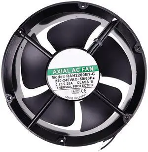 WQSING Cooling Fan RAH2260B1-C 220V-240V 0.25/0.26A 220 * 60mm 50/60Hz 2-Wire High Temperature WQSING Cooling Fan RAH2260B1-C 220V-240V 0.25/0.26A 220 * 60mm 50/60Hz 2-Wire High Temperature