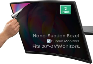 infoWall 2-Pack 34 Inch Computer Privacy Screen Filter (31.8" 13.5") for 16:9 Curved & Flat Monitors Nano-Suction Bezel (Tape-Free Instant Install) Anti-Glare, Blue Light Blocking, Washable infoWall 2-Pack 34 Inch Computer Privacy Screen Filter (31.8" 13.5") for 16:9 Curved & Flat Monitors Nano-Suction Bezel (Tape-Free Instant Install) Anti-Glare, Blue Light Blocking, Washable