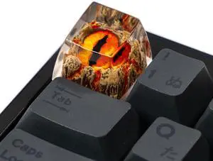 Witwikey Artisan Keycap, 1U Handmade Resin, Compatible with MX Switch Mechanical Keyboards, Rap Theme, Gaming Style, Backlit (Yellow Eye Keycap) Witwikey Artisan Keycap, 1U Handmade Resin, Compatible with MX Switch Mechanical Keyboards, Rap Theme, Gaming Style, Backlit (Yellow Eye Keycap)