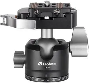 Leofoto LH-LR Ball Head, Lever Release, Bubber Level, Low Profile, 3/8" Srew Hole, Arca Compatible (LH-30LR) Leofoto LH-LR Ball Head, Lever Release, Bubber Level, Low Profile, 3/8" Srew Hole, Arca Compatible (LH-30LR)