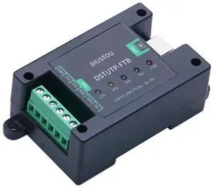 FT232 Chip USB to TTL Serial Module Bidirectional Conversion Power Isolation & Digital Isolation Transmit Data More Stable ABS DIN Case Easy Installation 3M Baud Rate Fast Speed FT232 Chip USB to TTL Serial Module Bidirectional Conversion Power Isolation & Digital Isolation Transmit Data More Stable ABS DIN Case Easy Installation 3M Baud Rate Fast Speed