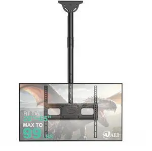 WALI Ceiling TV Mount Long Arm, Full Motion Adjustable Bracket Fits Most LED, LCD TVs 26 to 65 inch, up to 99lbs, Height Extension up to 35.8 Inch, Mounting Holes up to 400x400mm (CM2665XL-P), Black WALI Ceiling TV Mount Long Arm, Full Motion Adjustable Bracket Fits Most LED, LCD TVs 26 to 65 inch, up to 99lbs, Height Extension up to 35.8 Inch, Mounting Holes up to 400x400mm (CM2665XL-P), Black